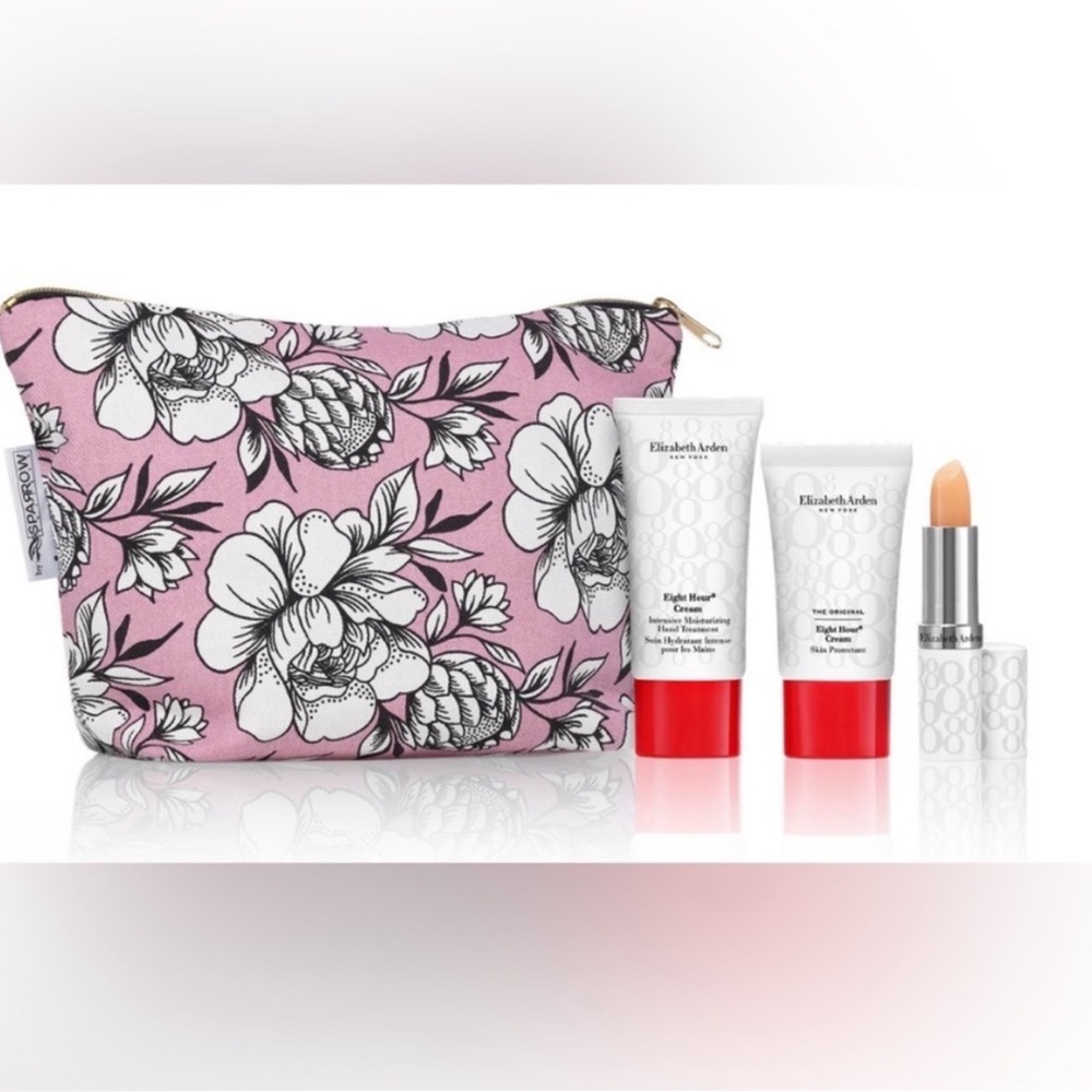 4 pcs Elizabeth Arden Floral Makeup Set - Pink and Red NWOT